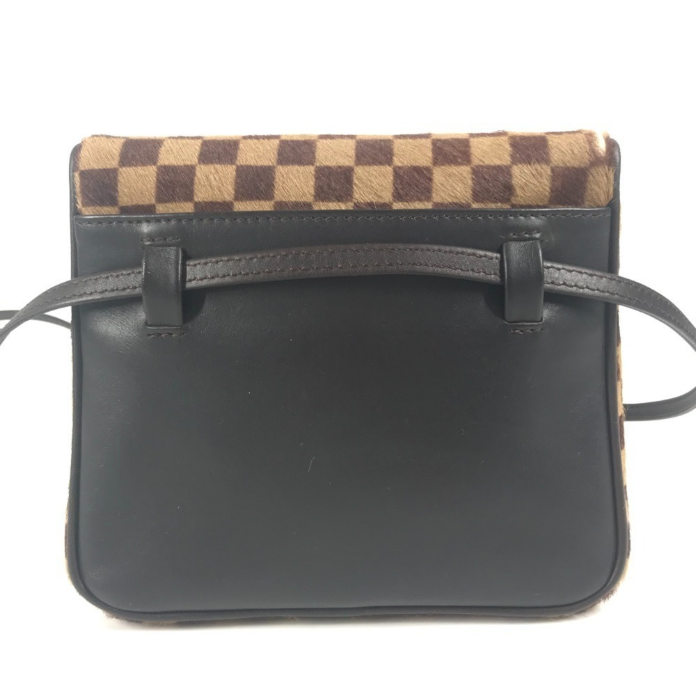 LOUIS VUITTON Authentic Brown Damier Leather Pochette Shoulder Bag - Picture 2 of 16